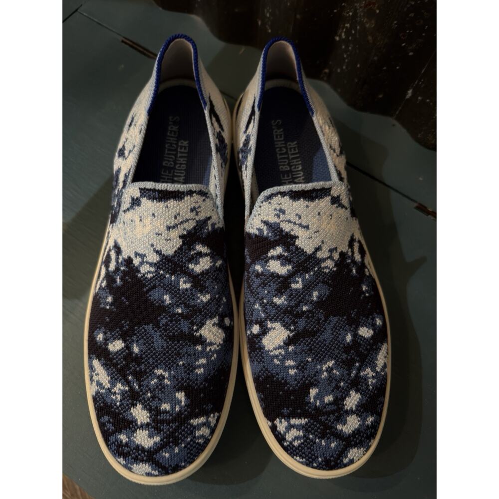 NEW RARE Rothy's x The Butcher's Daughter Shibori Indigo Sneaker Size 9.5 No Box